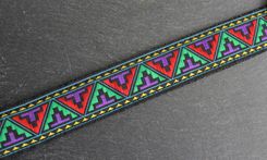 Adjustable Dog Collar-Multi-Color Aztec Pattern Collar 5 small