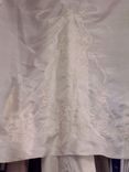 White Silk Christening Gown With Lace And Embroidery 7 small
