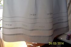 White Christening Romper With Detachable Skirt 6 small