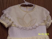 Hand Smocked Easter Or Party Dress 1 small