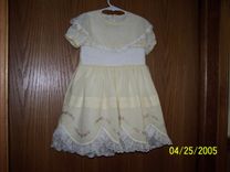 Hand Smocked Easter Or Party Dress 3 small