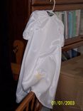Short White Silk Day Dress 2 small