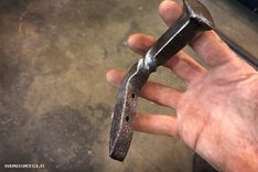 Twisted Railroad Spike Hook 2 small