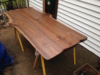 Walnut Slab Live Edge Dining Table 2 small