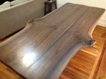 Walnut Slab Live Edge Dining Table 1 small