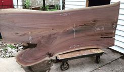 Custom Walnut Slab Dining Table Or Desk 3 small