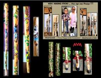 Walking Stick, Hiking Stick, Wood Anniversary, Anniversary Gift, Husband, Gift, Hiker ,Retirement 4 small