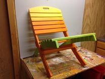 Custom Hand Painted Or Stained Patio Chairs 1 small