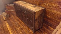 Industrial Console Rustic Distressed #004 2 small