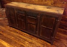 Industrial Console Rustic Distressed #004 6 small
