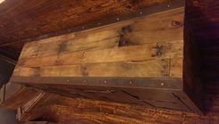 Industrial Console Rustic Distressed #004 5 small