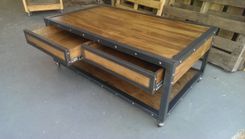 Industrial Coffee Table #019 3 small