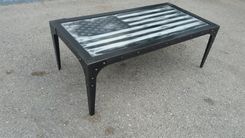 The Patriot - Industrial Coffee Table #051 • By Industrial Evolution Furniture Co. 1 small