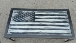The Patriot - Industrial Coffee Table #051 • By Industrial Evolution Furniture Co. 4 small