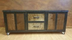 Industrial Media Console "The Contemporary" #054 • By Industrial Evolution Furniture Co. 3 small