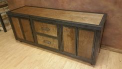 Industrial Media Console "The Contemporary" #054 • By Industrial Evolution Furniture Co. 4 small