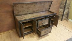 Industrial Media Console "The Contemporary" #054 • By Industrial Evolution Furniture Co. 2 small