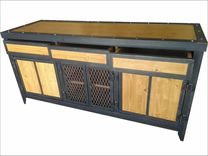 The Natural – Custom Industrial Media Console #005 • 4 small