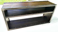 Wood & Steel Industrial Bookcase #022 • By Iefco. 1 small