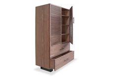 Mid Century Walnut Armoire 1 small
