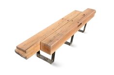 Staggered Heart Pine Bench 3 small