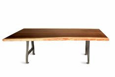 Reclaimed Walnut Slab Table 2 small