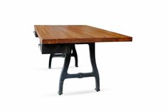 Rescued Heart Pine Desk 4 small
