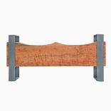 Cherry Beam Bench With Steel Base 1 small