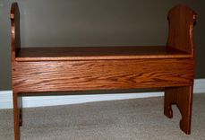 Mission Style Hallway Bench 1 small