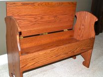 Mission Style Hallway Bench 2 small