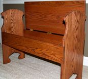 Mission Style Hallway Bench 3 small