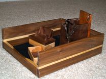 Maple And Walnut Desk Set 1 small