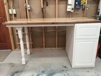Parquet Butcher Block Kitchen Island 4 small