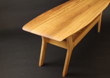 Noll Wide Body Danish Surfboard Coffee Table In Iroko (African Teak) 6 small