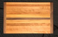 Symmentrical Walnut And Cherry Butcher Block Cutting Board 2 small