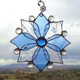 Holiday Stained Glass Ornaments 4 small