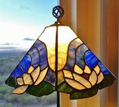 Lotus Flower Stained Glass Lamp 4 small