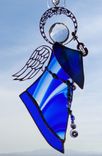 Stained Glass Angel Ornaments/Suncatchers/Gifts 3 small
