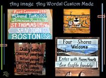 Custom, Sign, Destination, Beach, Quote 5 small