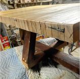 Salvaged Bowling Lane Coffee Table 3 small