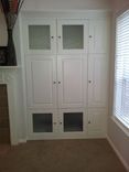 Custom Made Storage Cabinets With Space For Tv And Multi-Colored Light System! 1 small