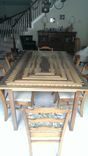Beautiful Handcrafted Walnut And Ash Dinning Table 4 small