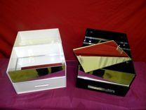 Acrylic Jewelry Box - Hand Crafted, Custom Size And Colors Available 2 small