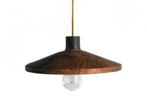 Claro Walnut Hand Turned Pendant Lamp With Amazing Figure 1 small