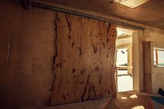 Live Edge American Elm Slab Barn Door 5 small