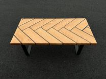 Cherry Herringbone Coffee Table 2 small