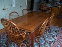 Reclaimed Heart Pine Dining Table 3 small