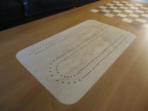 Chess/Cribbage Coffee Table 4 small
