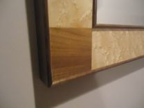 Birdseye Maple/Black Walnut Mirror 4 small