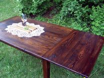 Wormy Chestnut Farmhouse Extension Table 4 small